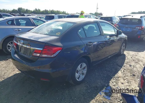 2013 Honda Civic Lx из США, поврежденный, VIN 2HGFB2F59DH517917